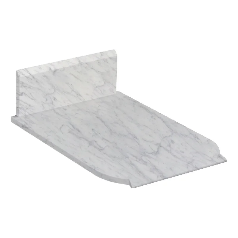 13.25-in. W X 19-in. D Marble Top In Bianca Carara Color For N/A Faucet