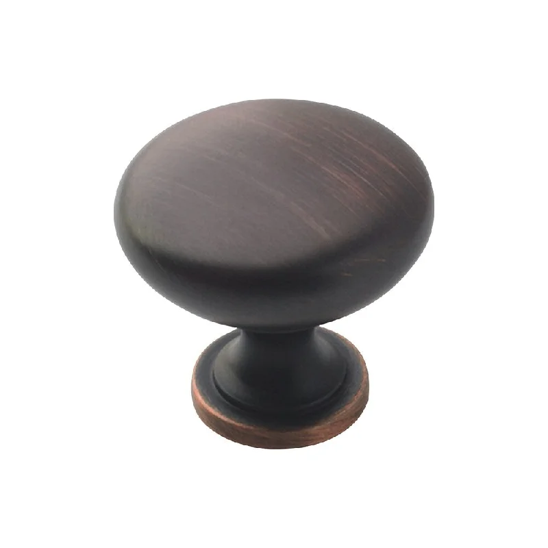 50 Pack Amerock BP53005ORB Round Oil-Rubbed Bronze Cabinet Hardware Knob 1-3/16 Inch Diameter 