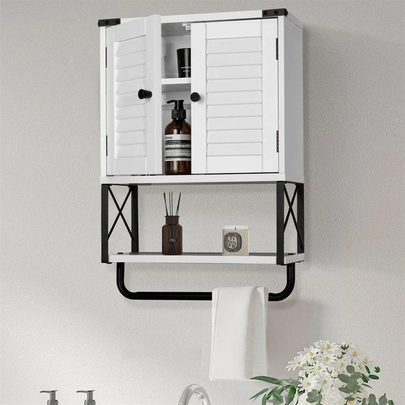 Bathroom Medicine Wall Cabinet - 7.17"D x 15.5"W x 22.6"H