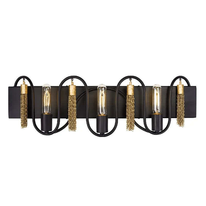 Darden 3-Light Bath Fixture with Tassels - N/A