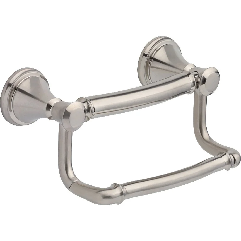 Delta Bath Safety Collection Stainless Steel Finish Traditional Style Toilet Tissue Paper Holder with Assist Grab Bar D41350SS