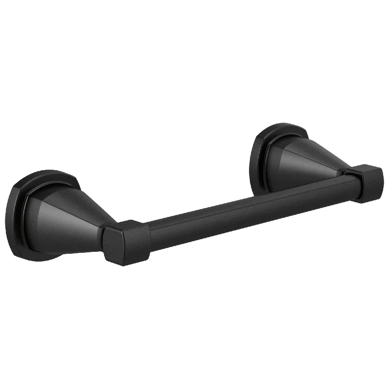 Delta Stryke Matte Black Finish 8" Mini Small Single Towel Bar D77608BL