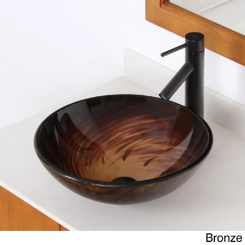 Oil Rubbed Bronze Finish Faucet+Sink