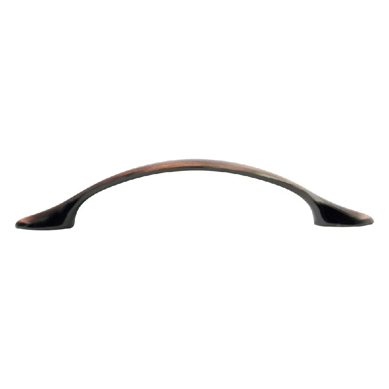 Flare 3-25/32" (96mm) Centers Antique Copper Cabinet Pull