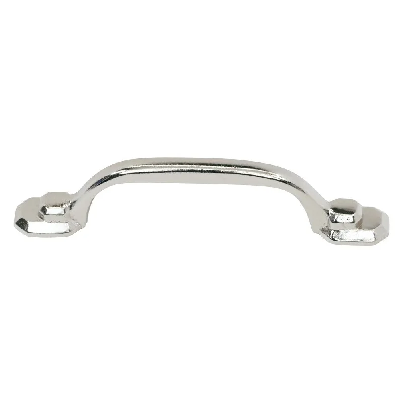 Hexa Style 3" Centers Traditional Nickel Cabinet Pull Handle