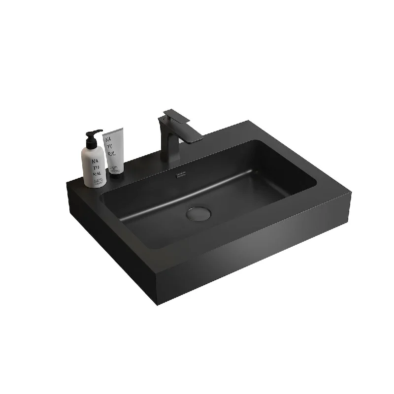 Integrated Eengineered Quartz Basin WITHOUT Drain and Faucet