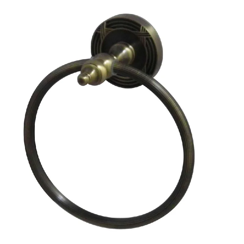 Kingston Brass Antique Brass Templeton Hand Towel Ring Rack BA9914AB