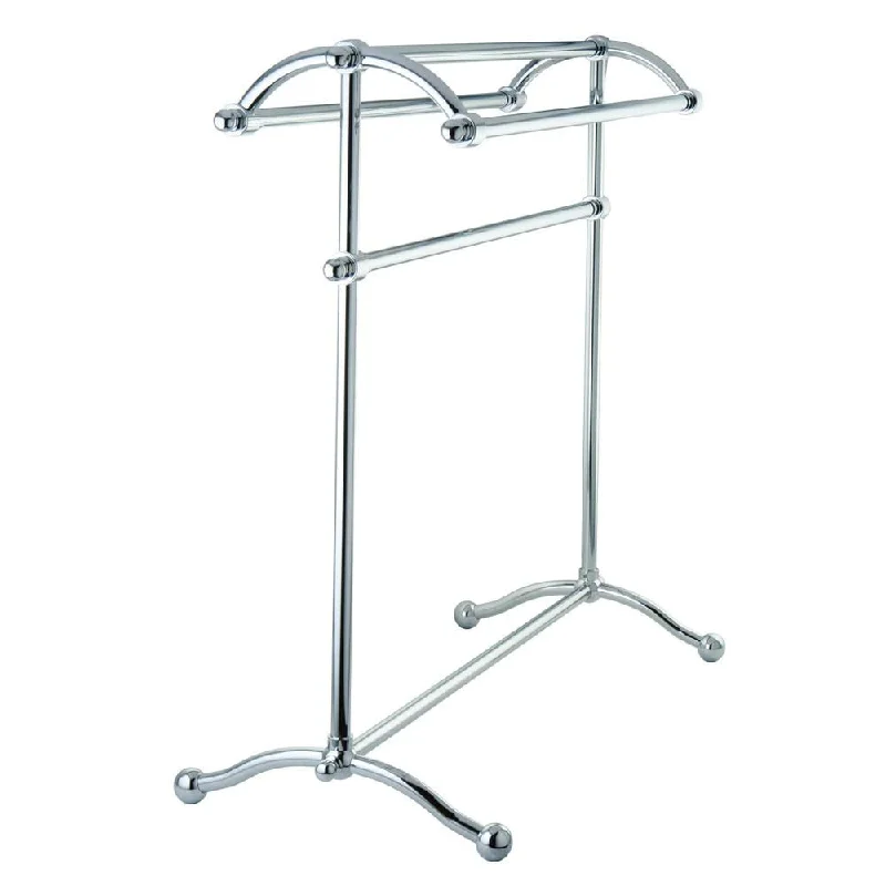 Kingston Brass Chrome Sturdy Heavy Large Pedestal freestanding Towel Rack CC2291