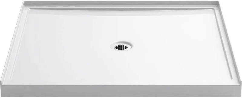 KOHLER 8648-0 Rely single-threshold shower base with center drain, 48" x 42", White - $330