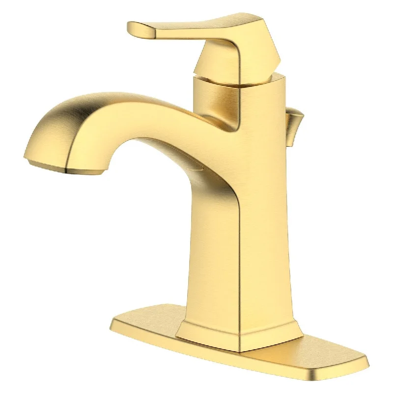 Opera Single Handle Centerset Bathroom Faucet in Gold