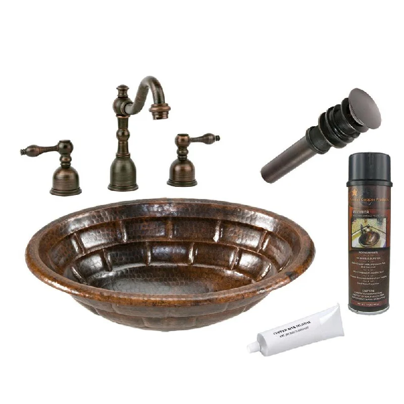 Premier Copper Products LO19RBKDB Widespread Faucet Package