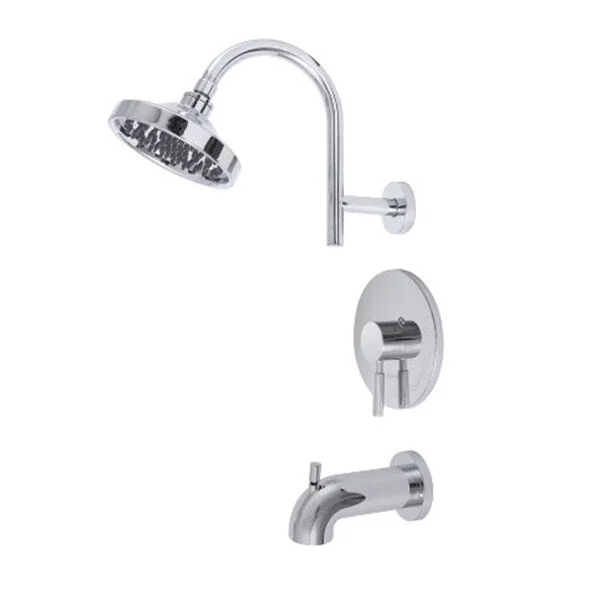 Premier Essen Chrome Bathroom Tub and Shower Faucet