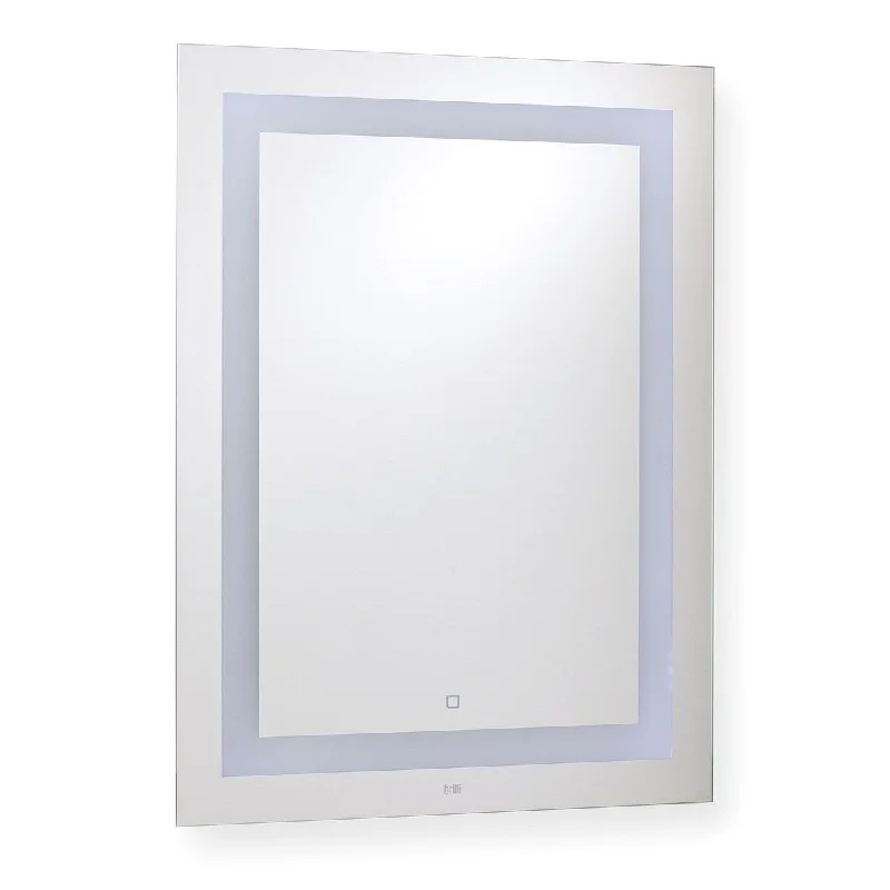 Rectangle LED Lighted Vanity Wall Mirror 24"x32" by Brilli