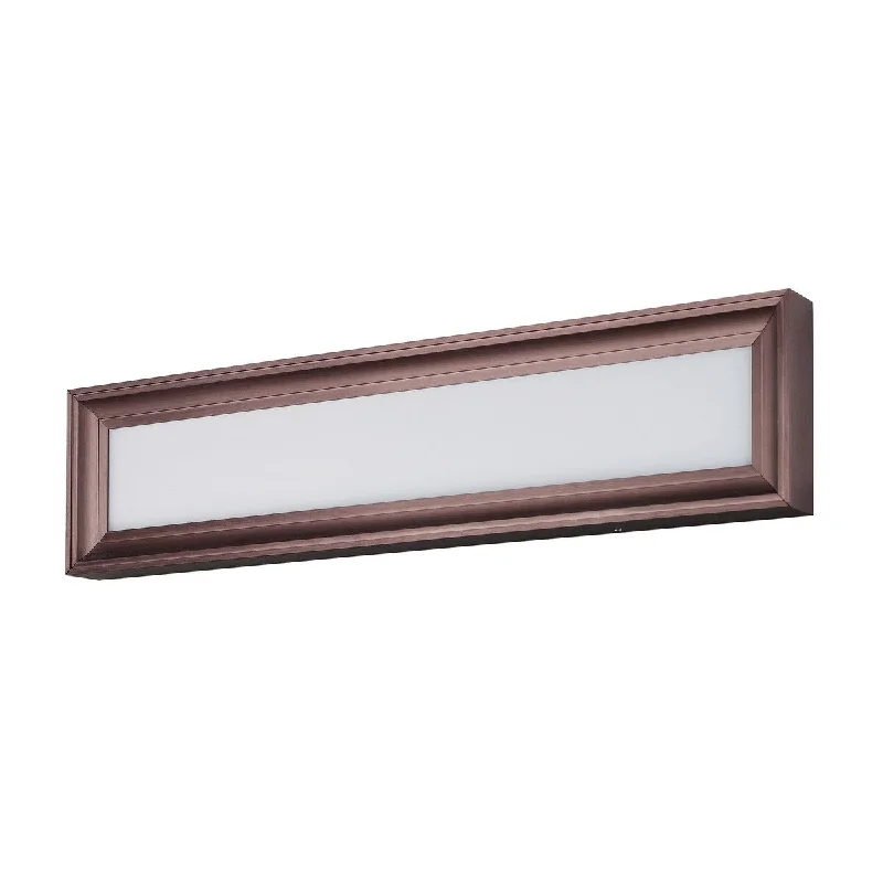 Rembrant 24"W 2-Light LED Bath Vanity Light Fixture Anodized Bronze Finish by Maxim