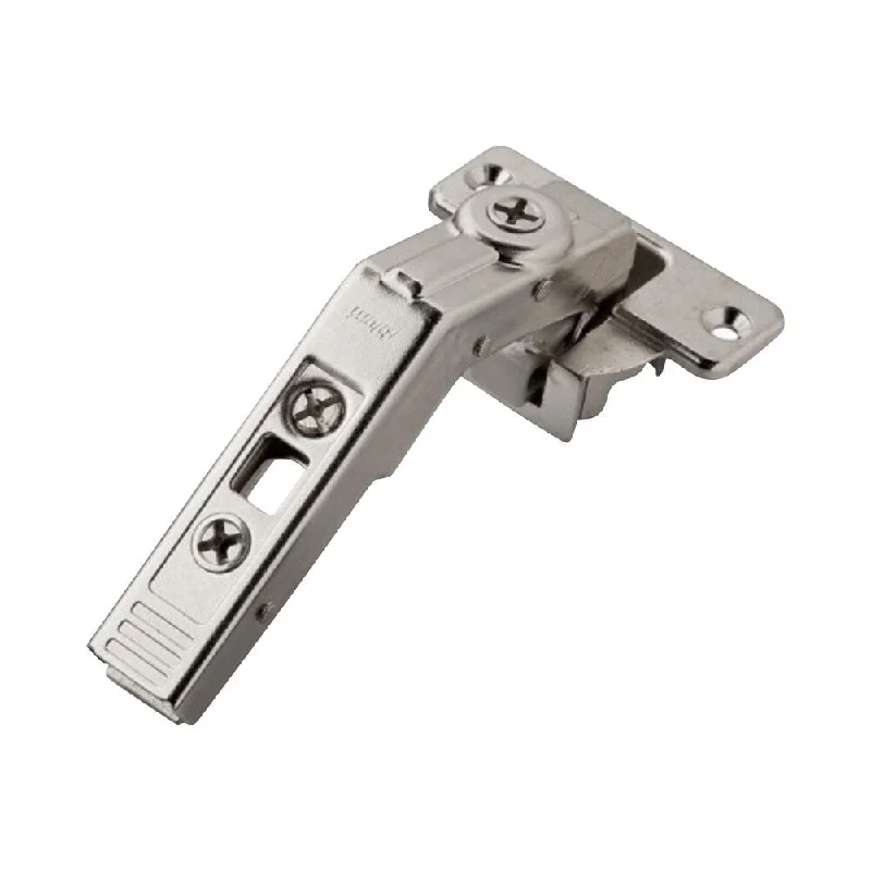 Rok Hardware Blum 60-degree CLIP Top Bi-Fold Screw-On Self Closing Cabinet Hinge B - Silver