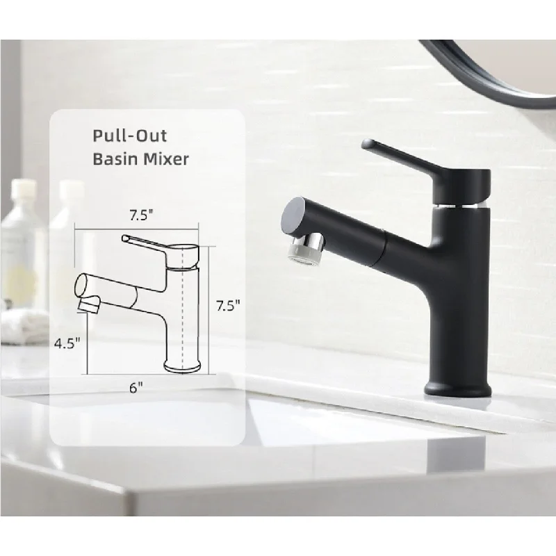 Solid Single Handle Bathroom Iron Faucet