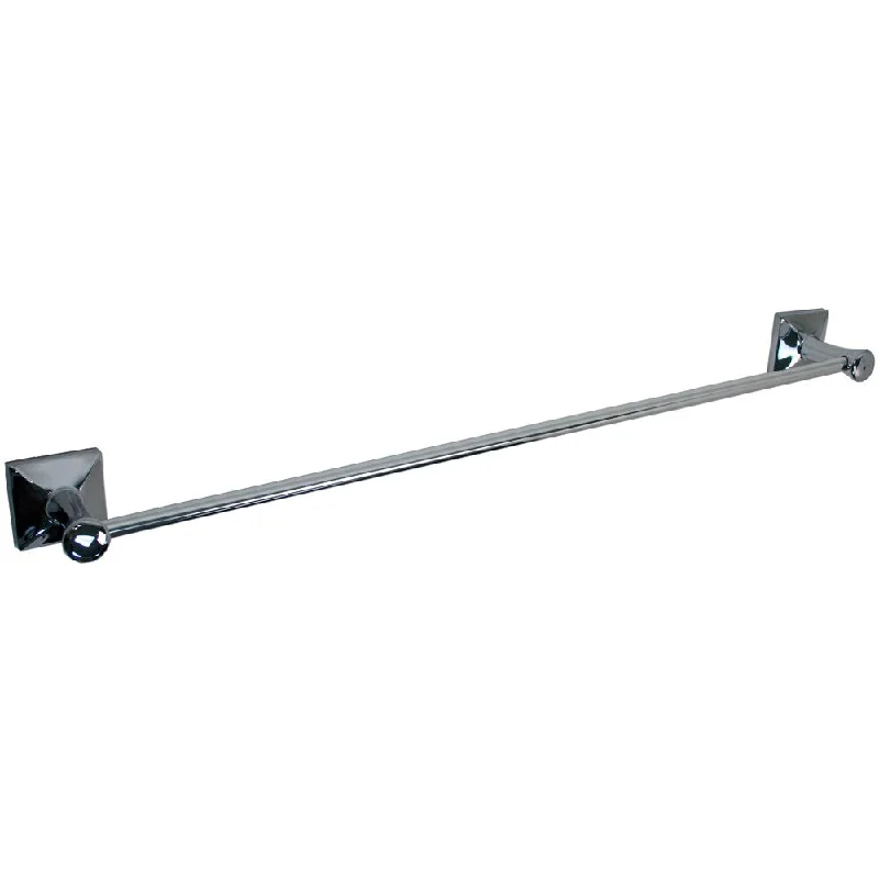 Ultra Faucets UFA11020 24" Chrome Transitional Collection Towel Bar