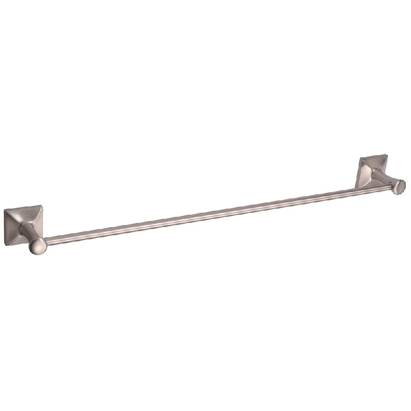 Ultra Faucets UFA11023 24" Brushed Nickel Transitional Collection Towel Bar