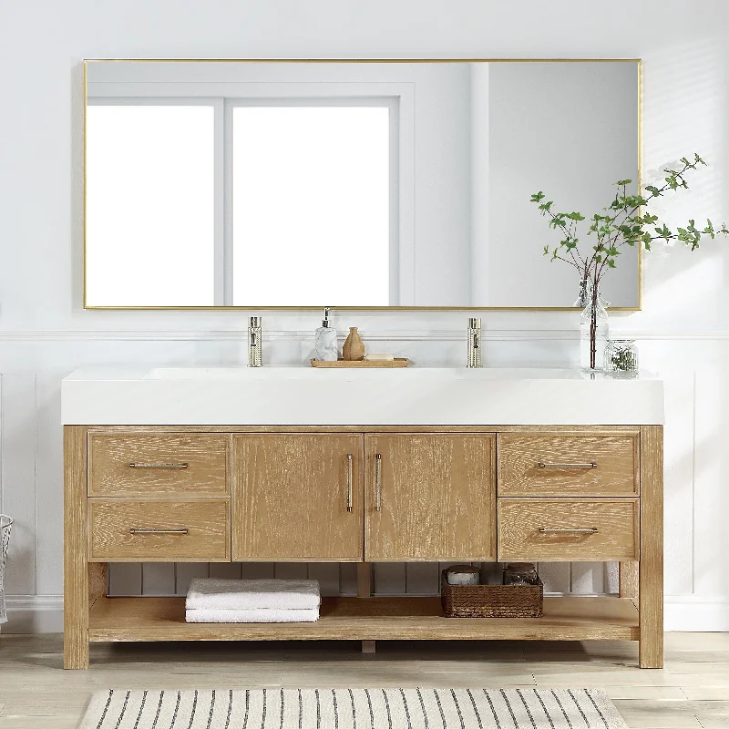 Vera Bath Vanity with Integrated Stone Sink Top without Mirror