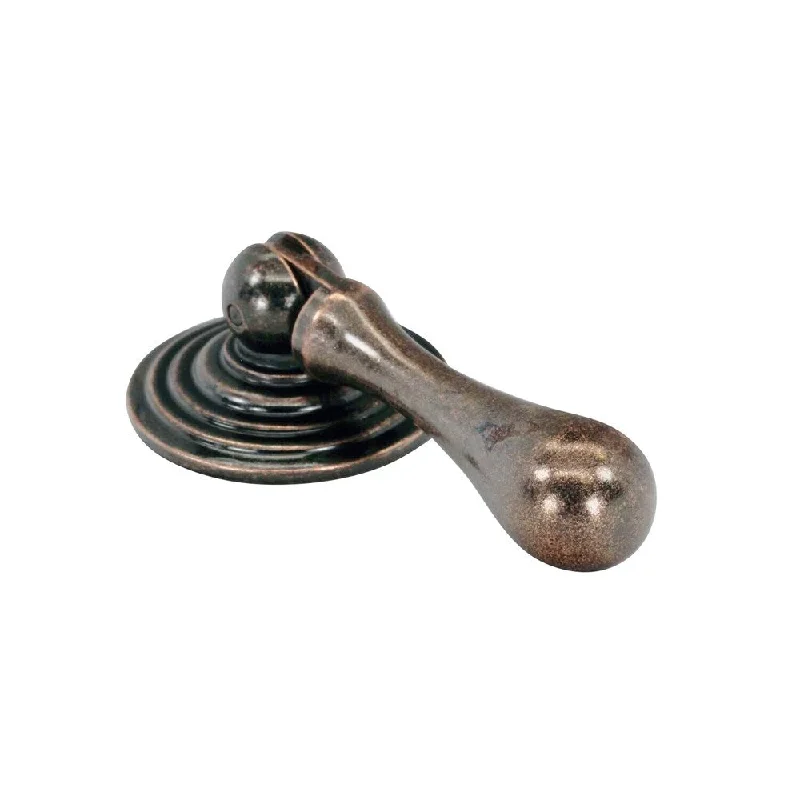 Water Drop Bail 2-9/16" Kitchen Cabinet Antique Copper Pull