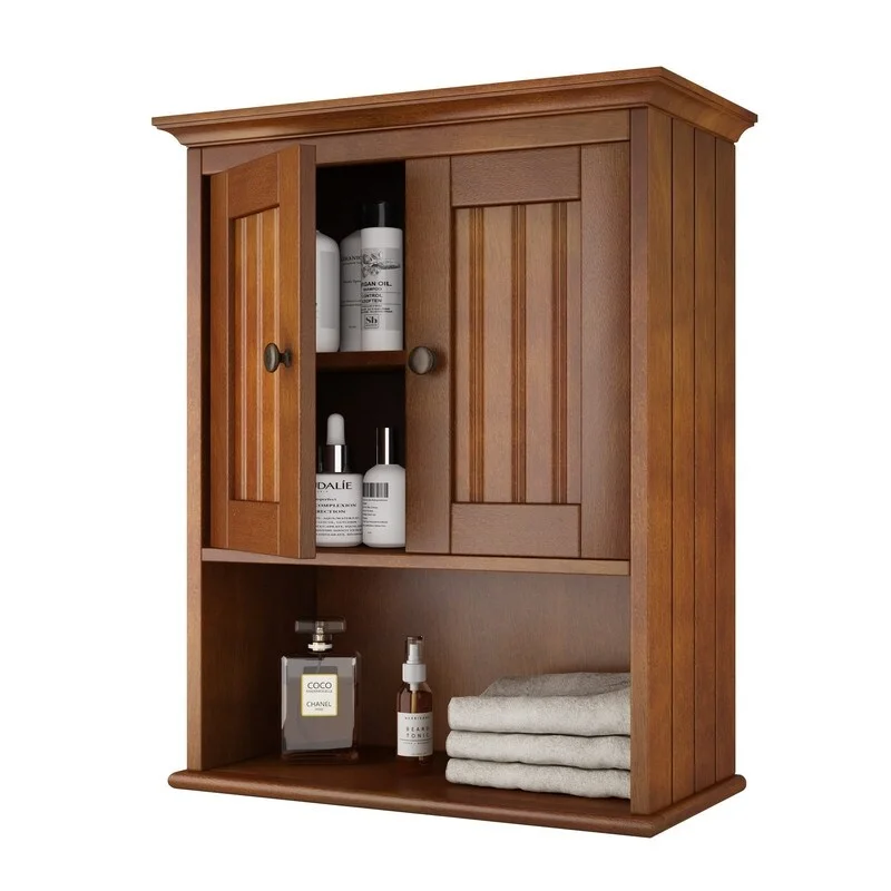 Wood Wall Cabinet - 9.25"D x 18.9"W x 23.43"H