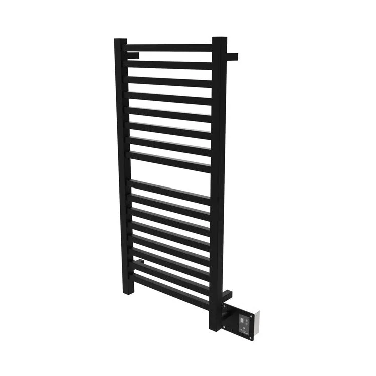 Towel Warmer Quadro 16 Square Bars Hardwire 791 British Thermal Unit 24-5/16 x 44-13/16 Inch Matte Black ATW-DHC-P