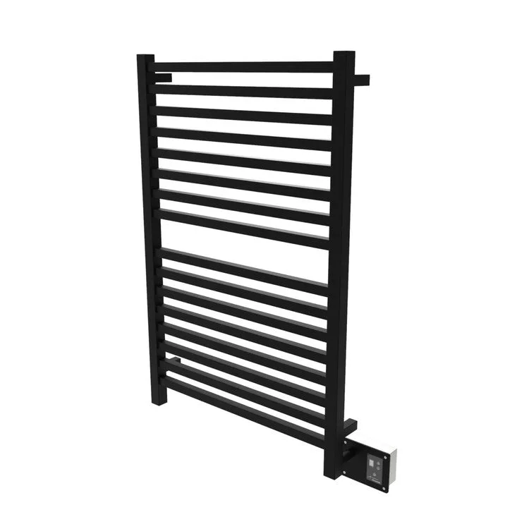 Towel Warmer Quadro 16 Square Bars Hardwire 1009 British Thermal Unit 32-3/16 x 44-13/16 Inch Matte Black ATW-DHC-P