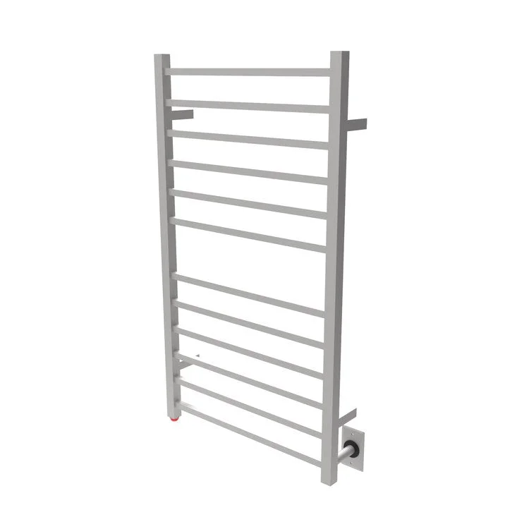 Towel Warmer Radiant 12 Square Bars Hardwire 512 British Thermal Unit 23-5/8 x 41-3/8 Inch Brushed Stainless Steel