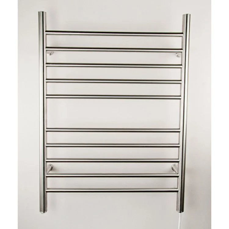 Radiant 10-Bar Straight Plug-In Stainless Steel Towel Warmer