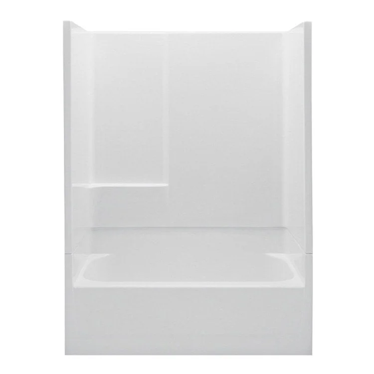 Tub and Shower Module Left Drain White 1 Shelf 44 Gallons 54 x 29 x 72 Inch