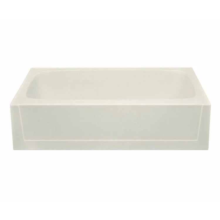 Soaking Tub Alcove Left Drain Biscuit Rectangle 50 Gallons 60 x 30 x 15 Inch