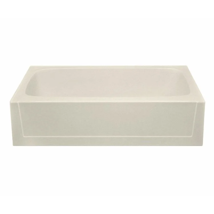 Soaking Tub Alcove Left Drain Bone Rectangle 50 Gallons 60 x 30 x 15 Inch