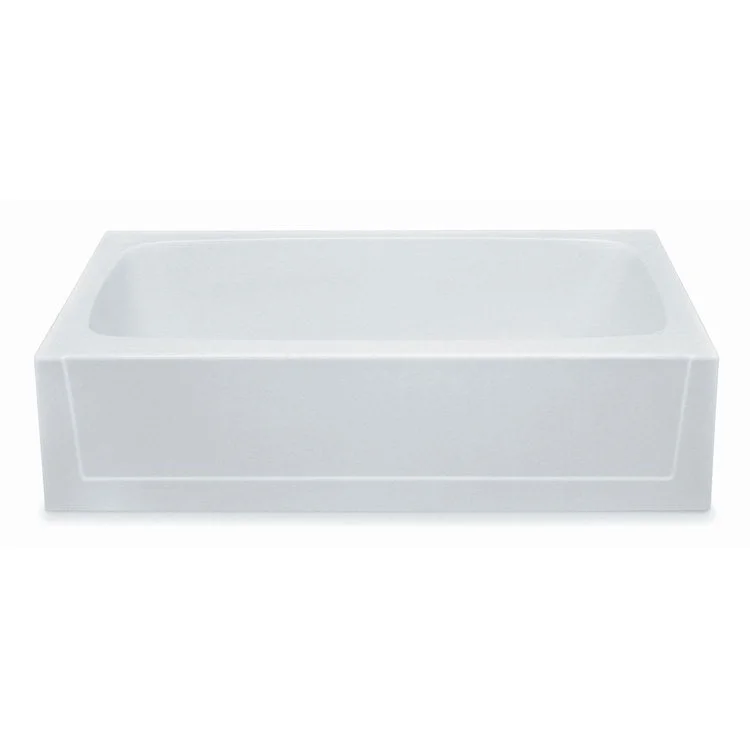 Soaking Tub Alcove Left Drain Linen Rectangle 50 Gallons 60 x 30 x 15 Inch