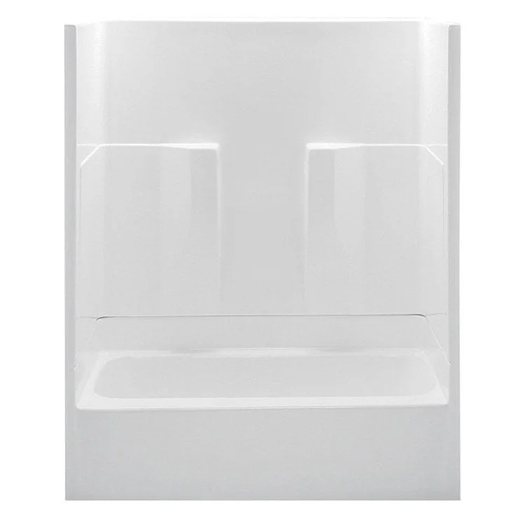 Tub and Shower Module Supercore Left Drain White 2 Shelves 47 Gallons 60 x 30 x 72 Inch