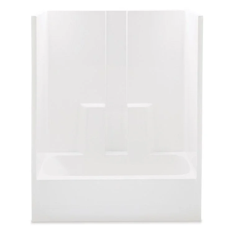 Tub and Shower Module Left Drain White 2 Shelves 42 Gallons 60 x 30 x 72 Inch