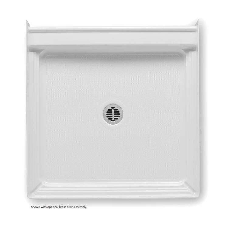 Shower Base White 36 x 36 x 6 Inch Acrylic Center Drain