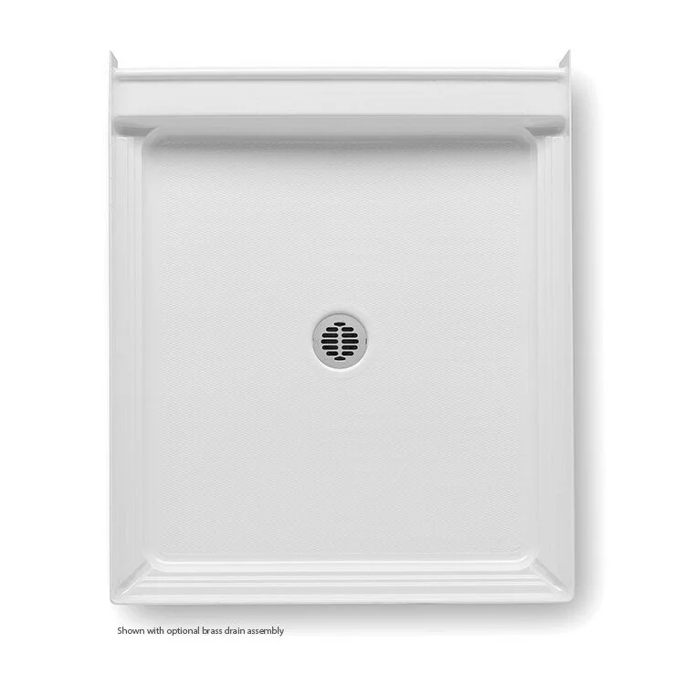 Shower Base Shower Pan White 36 x 42 x 6 Inch Acrylic Center Drain