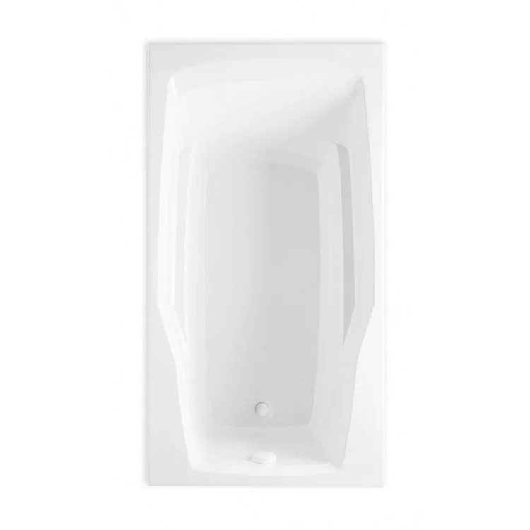 Soaking Tub Left Drain White Rectangle 56 Gallons 60 x 32 x 20-1/2 Inch