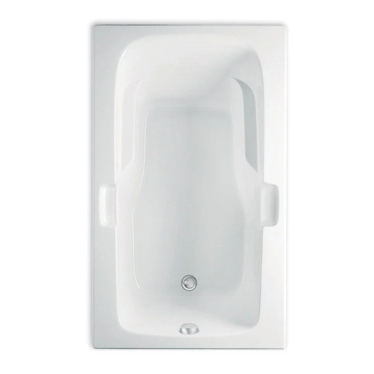 Soaking Tub Left Drain White Rectangle 80 Gallons 72 x 36 x 21-3/4 Inch