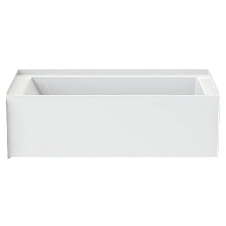 Tub Above Floor Rough Left Drain White Rectangle 36.1 Gallons 60 x 30 x 18 Inch