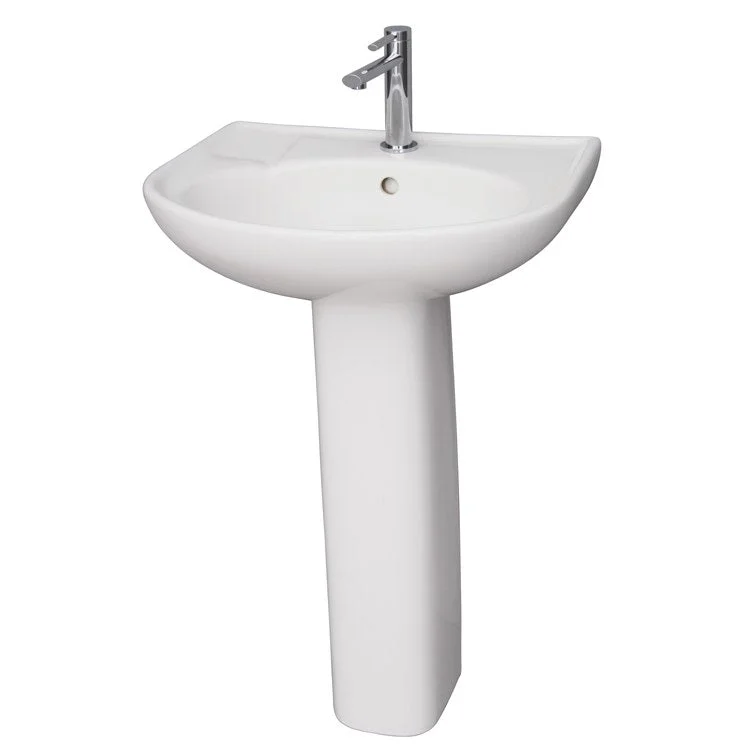 Pedestal Lavatory Cynthia 520 White Round