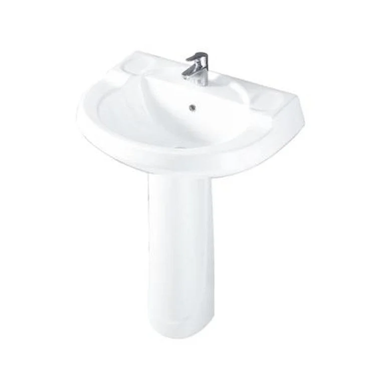 Pedestal Lavatory Wynne 705 White Round