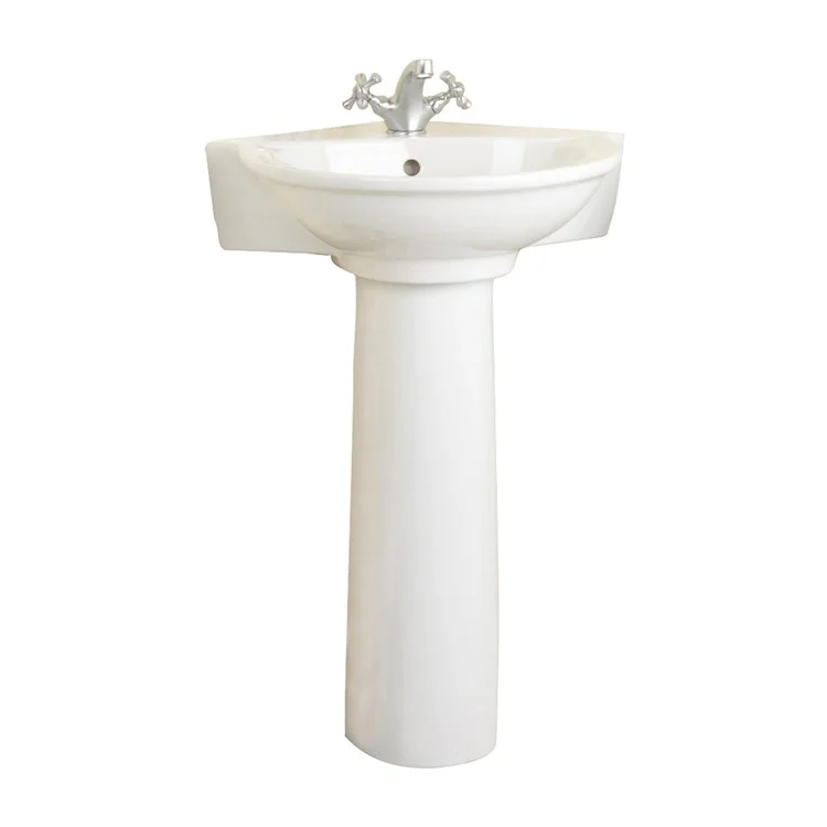 Pedestal Lavatory Evolution White Oval