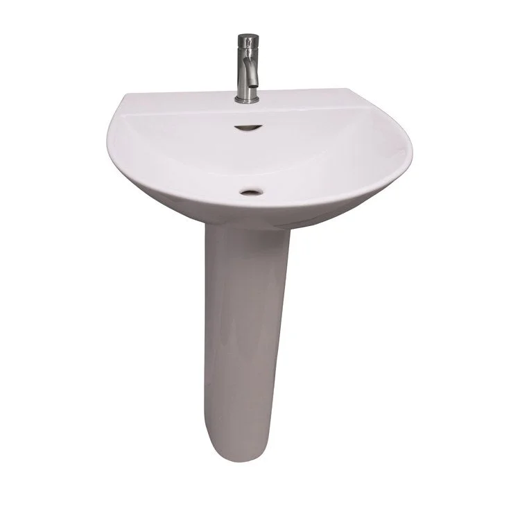 Pedestal Lavatory Reserva 550 White Round