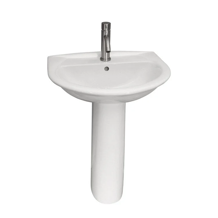 Pedestal Lavatory Karla 650 White Round