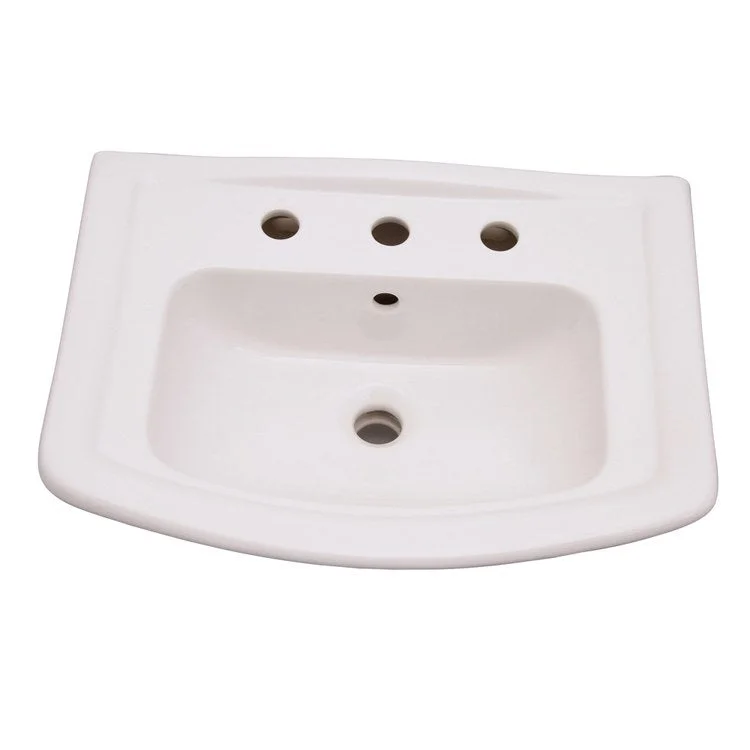 Pedestal Lavatory Washington 550 Widespread White Rectangular