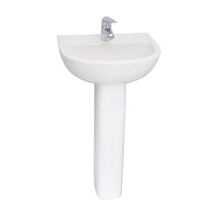 Pedestal Lavatory Compact 500 White Round