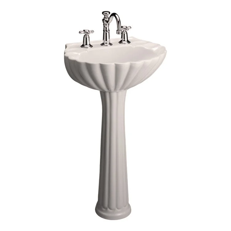 Pedestal Lavatory Bali Widespread Bisque Round