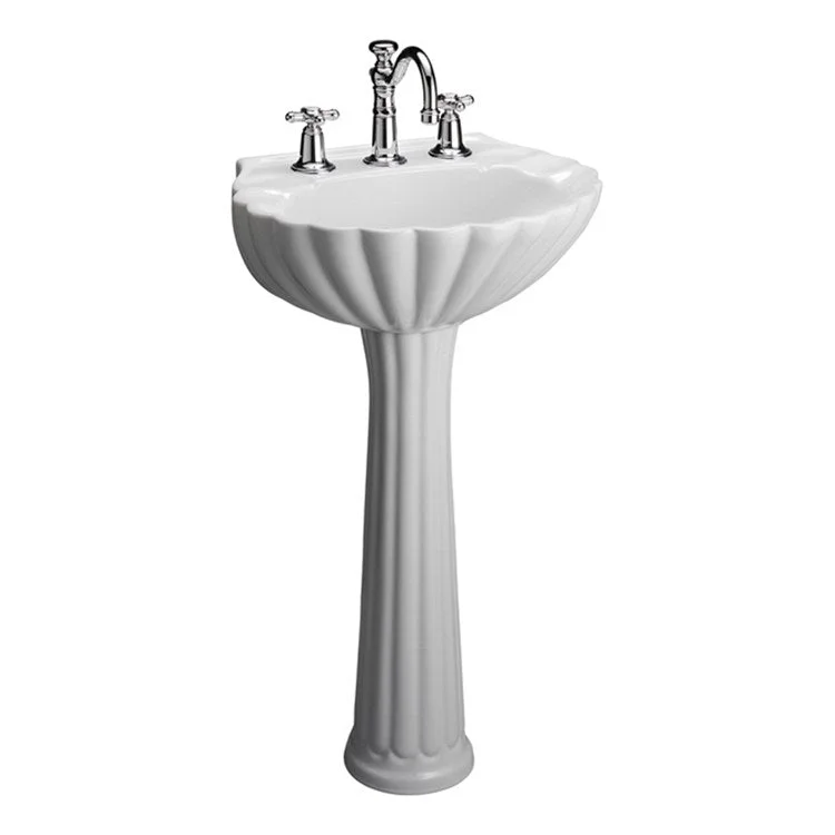 Pedestal Lavatory Bali Widespread White Round