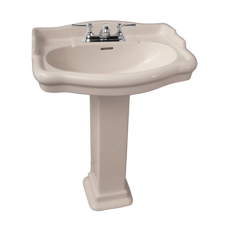 Pedestal Lavatory Stanford 660 Centerset Bisque Oval